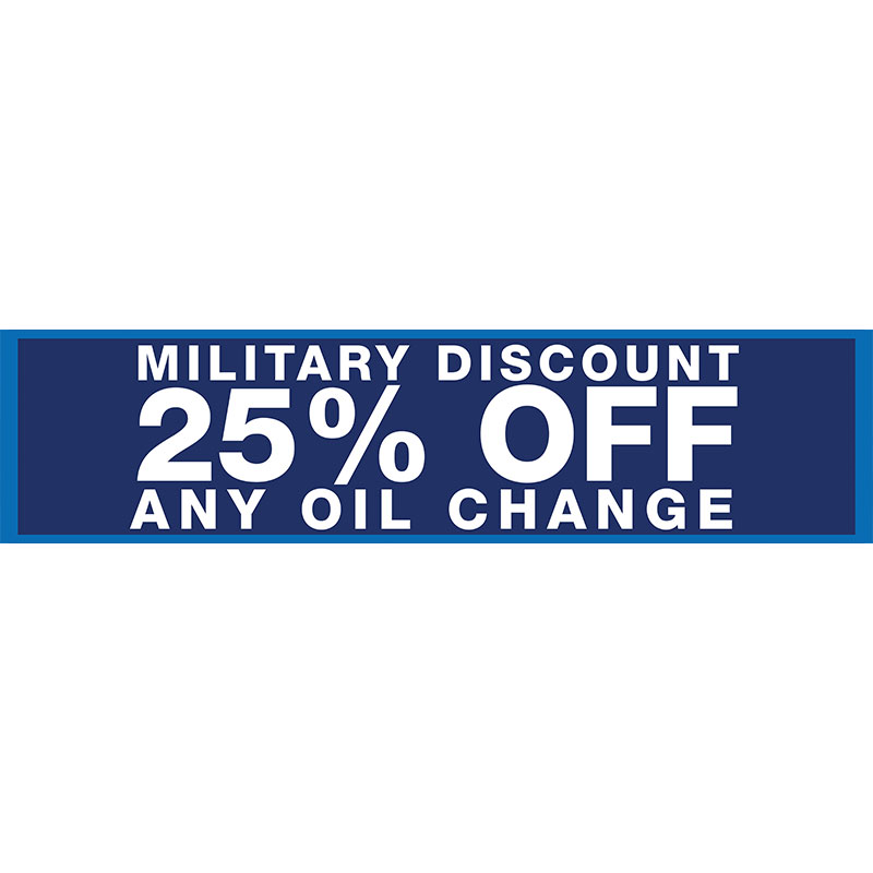 2' x 8' FullSpeed Automotive Blue 25% Off Military Mesh Bay Banner (single-sided)