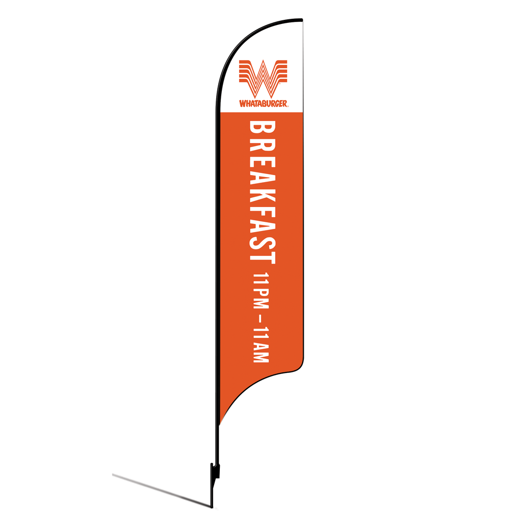 Kit for 15' Whataburger Breakfast 11Pm To 11Am orange AdverSail