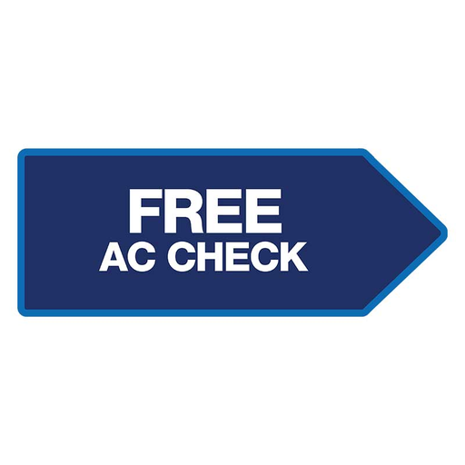 46" x 18" FullSpeed Automotive Blue Free AC Check Arrow Spinner Sign (double-sided)