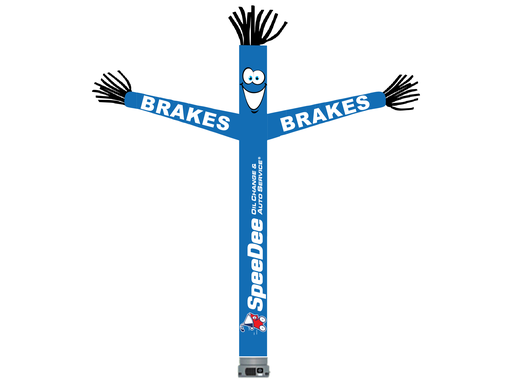 18' FullSpeed Automotive SpeeDee Oil Change Blue  Brakes Tube Dancer Fabric Only (with face & arms)