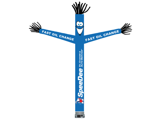 18' FullSpeed Automotive SpeeDee Oil Change Fast Oil ChangeTube Dancer Fabric Only (with face & arms)