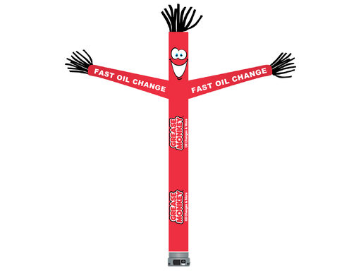 18' FullSpeed Automotive Grease Monkey Red Fast Oil Change Tube Dancer Fabric Only (with face & arms)