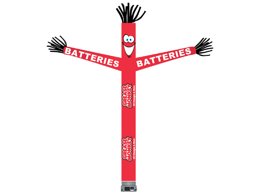 18' FullSpeed Automotive Grease Monkey Red Batteries Tube Dancer Fabric Only (with face & arms)