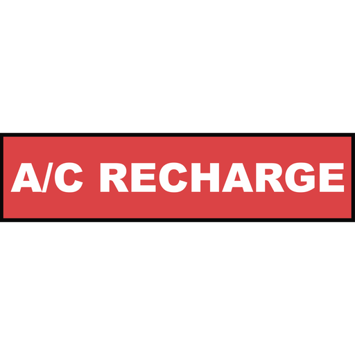 2' x 8' FullSpeed Automotive Red A/C Recharge Mesh Bay Banner (single-sided)