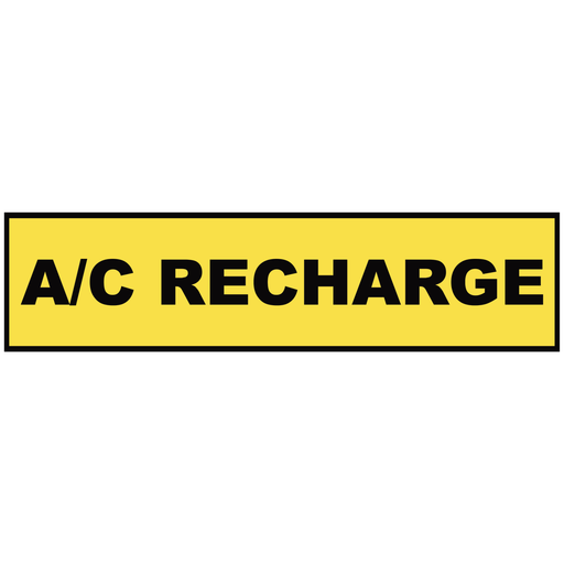 2' x 8' FullSpeed Automotive Yellow A/C Recharge Mesh Bay Banner (single-sided)