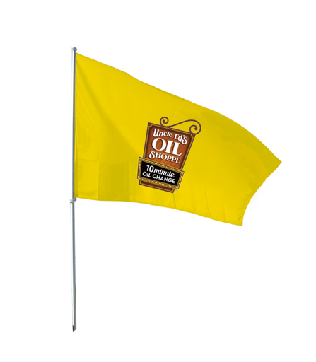 3x5  FullSpeed Automotive Uncle Ed's Yellow Logo Flag    