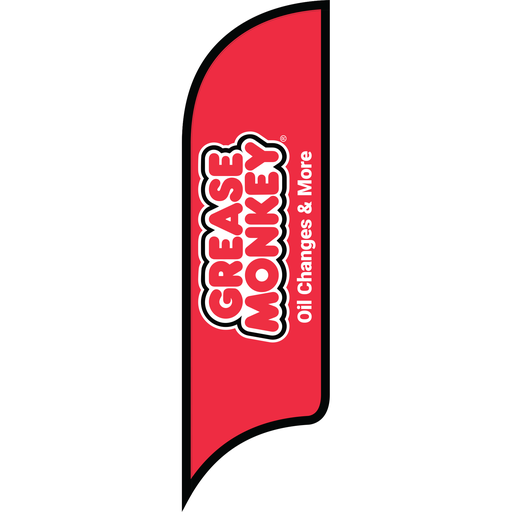 12' FullSpeed Automotive Grease Monkey Red Logo AdverSail Flag